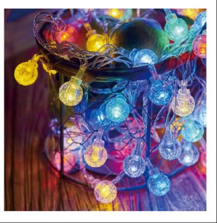 KAKUSIGA KSC-1596 LED Color Ball Light String