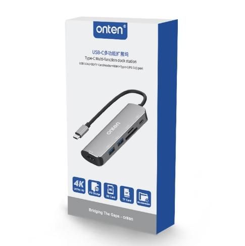 ONTEN OTN-95116 6-in-1 Type-C Multi- function dock station