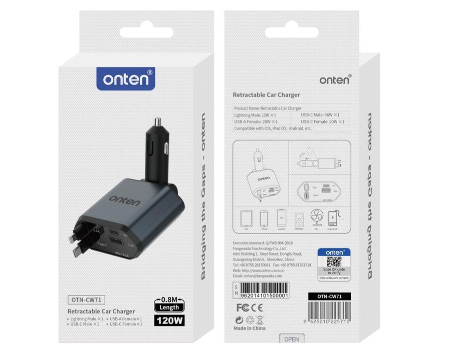 ONTEN OTN-CW71 USB- C&Lightning