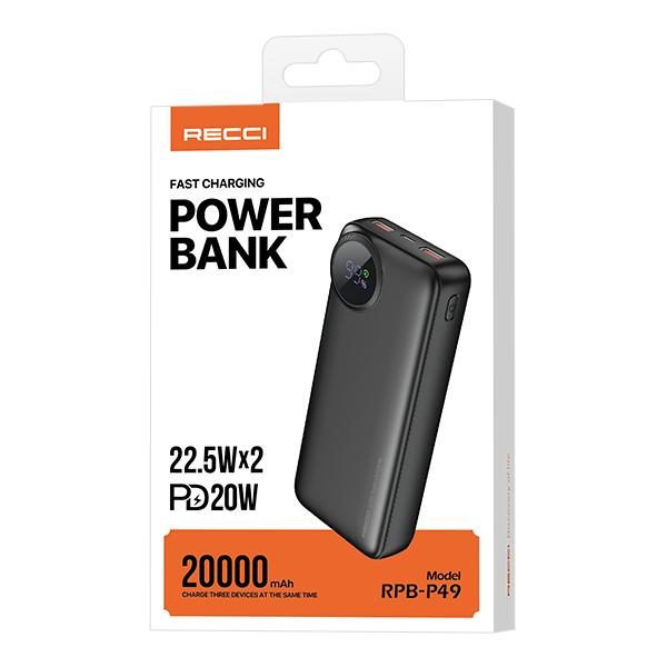 RECCI RPB-P49 Power BANK 22.5W+PD 20W