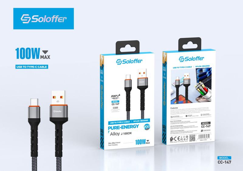 SOLOFFER CC-147 USB data cable