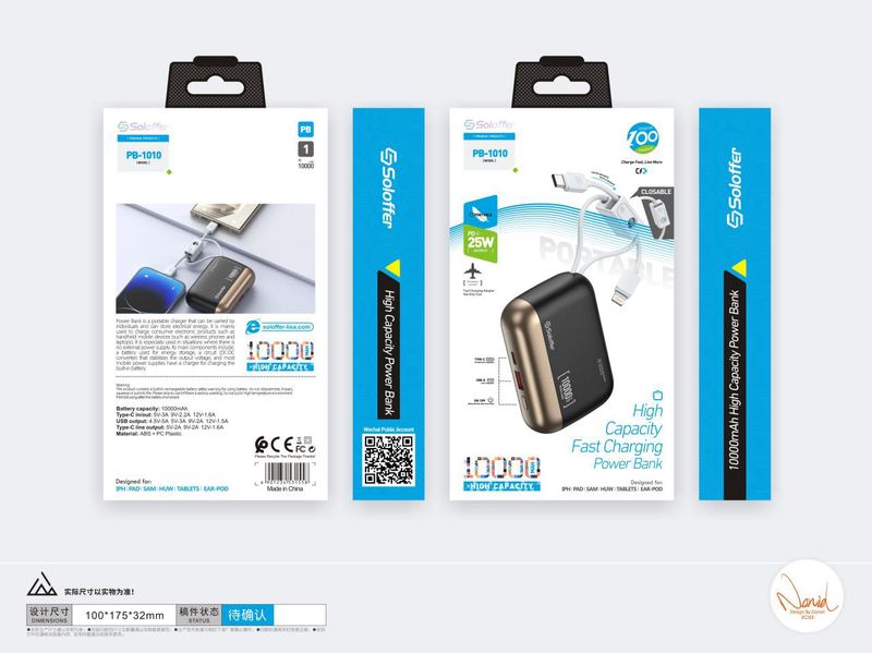 SOLOFFER PB-1010 10000MAH Power bank