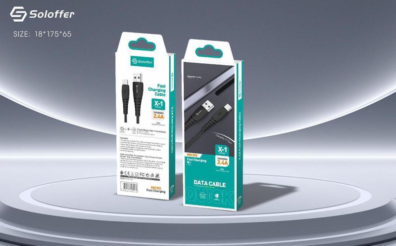 SOLOFFER X-1 V8 USB data cable