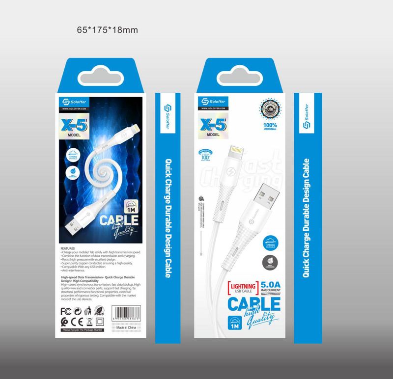 SOLOFFER X-5 IPH USB data cable