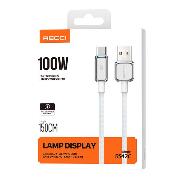 RECCI RS42C 100W Fast Charging lamp display data cable